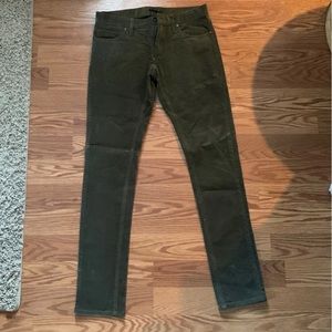 Green Corduroy Skinny Jeans
